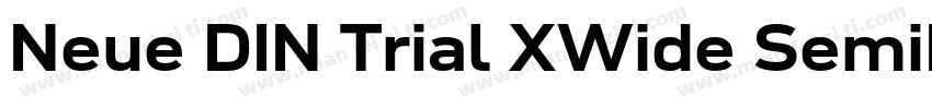 Neue DIN Trial XWide SemiBold字体转换